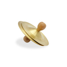 Load image into Gallery viewer, 3.5 inch baby brass cymbals with beechwood handles